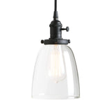 1 x RAW Customer Returns Phansthy Modern Ceiling Bell Pendant Light Hanging Lamp Vintage Hanging Lamps Hanging Lamp Pendant Lights Loft Pendant Light in Country Style Black Color  - RRP €56.46