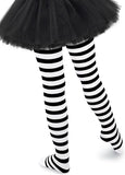 1 x RAW Customer Returns Striped tights for women. Black Tights With White Stripes Or. Taya s tights for Halloween costumes. Accessories Or Additions To Costumes. - RRP €8.99