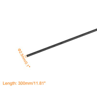 1 x RAW Customer Returns sourcing map Carbon Fiber Rod, Shanks 2.5mm x 300mm for RC Drone Airplane, DIY Quadcopter Arm Wing Tube Tool, Pack of 6 - RRP €9.99