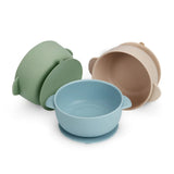 1 x RAW Customer Returns PandaEar 3 Pack Silicone Baby Bowls with Suction Cup Children s Bowl Baby Porridge Bowl Silicone Bowls Food Grade Soft BPA-Free Silicone Blue Brown Grown  - RRP €14.95