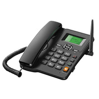 1 x RAW Customer Returns Bisofice Corded Telephone Desk Phone Support GSM 850 900 1800 1900MHz Dual SIM Card 2G Landline Telephone with Radio Antenna Alarm for Home Call Center Office Hotel - RRP €39.98