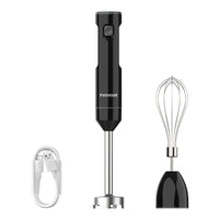 1 x RAW Customer Returns POYOCOM Cordless Hand Blender, Cordless Stick Blender with TYPE-C Cable, Whisk for Smoothies, Milkshakes, Hummus and Soups - Black - RRP €59.99