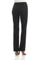 1 x RAW Customer Returns Rekucci Women s Comfortable Trousers, Slip-On Bootcut Trousers 40, Black  - RRP €47.39