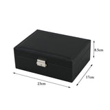 1 x RAW Customer Returns Homeanda jewelry box women s jewelry box jewelry box with key jewelry box leather jewelry box large jewelry box jewelry boxes black  - RRP €18.99