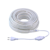 1 x RAW Customer Returns pcning LED strip 230V direct connection 15M 5730 120 leds m with EU plug, 15 meters 4000K white LED strip IP67 waterproof white, 15.00  - RRP €99.83