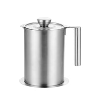 1 x RAW Customer Returns ALLOMN Stainless Steel Oil Dispenser, 1.6L Oil Filter Pot Washable Oil Strainer Pot Leak-Proof Oil Pot Bottle Oil Vinegar Pourer Olive Oil Jug Olive Oil Bottle Olive Oil Cruet for Kitchen BBQ - RRP €24.98