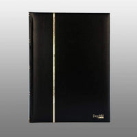 1 x RAW Customer Returns Prophila 60 Black Pages stamp album stock book padded black cover - RRP €38.36