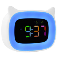 1 x RAW Customer Returns Seutgjie children s alarm clock for school beginners girls boys, digital alarm clock children with night light 18 ringtones dual alarms snooze modes 12 24 hours - RRP €25.2