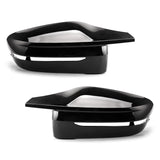 1 x RAW Customer Returns Asasytal Mirror Caps, Car Rearview Mirror Cap ABS Plastic Cover Replacement Compatible with G20 G21 G28 G22 G23 G30 G38 G11 G12 G15 G16 Only Model with Left Rudder, Glossy Black, 1 Pair - RRP €54.78