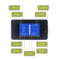 1 x RAW Customer Returns DC Battery Meter Voltmeter Ammeter Energy Energy Monitor LCD Digital Multimeter Voltage Current Cap Ohm Hour SOC Meter LCD DC 0-200V 100A Shunt - RRP €23.69