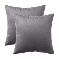 1 x RAW Customer Returns MIULEE Set of 2 Velvet Cushion Cover Decorative Cushion Cover Sofa Cushion Lumbar Cushion Throw Pillow Cover Cushion Cover 16 x 16 inches, 40 x 40 cm Dark Grey - RRP €14.99