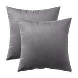 1 x RAW Customer Returns MIULEE velvet cushion cover pillowcase pillow covers sofa cushions decorative throw pillows couch cushions decorative cover cover decorative pillows for sofa living room bedroom set of 2 55 x 55 cm dark grey - RRP €23.99