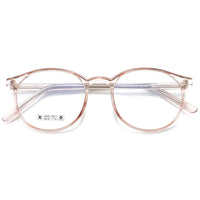 1 x RAW Customer Returns KOOSUFA Blue Light Filter Glasses Retro Round Ultra Light TR90 Glasses Frames Anti Blue Light Glasses Without Prescription Women Computer Glasses Gaming Glasses Anti Fatigue with Case Transparent Brown  - RRP €19.15