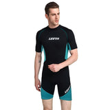 1 x RAW Customer Returns Shorty Wetsuits for Men and Women, 3mm Neoprene Diving Suits, Plus Size One Piece Swimsuit with Back Zipper, for Swimming, Surfing, Snorkeling, Water Sports, 5XL - RRP €69.56