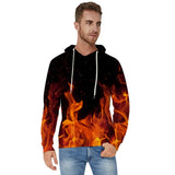 1 x RAW Customer Returns Freshhoodies 3D Hoodie for Men Women Funky Lava Printed Pullover Hooded Lightweight Sweatshirt for Casual Holiday L - RRP €25.04