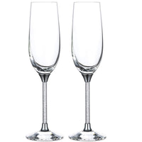 1 x RAW Customer Returns High-end Flute Glasses, Wedding Party Toast Glasses, Creative Red Wine Glasses, Wedding Anniversary Gift Silver, Style 4  - RRP €25.98