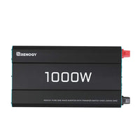 1 x RAW Customer Returns Renogy 1000W 2000W Pure Sine Wave Inverter with Mains Priority Switch, 12V to 230V Voltage Converter with European Socket for Household Appliances - RRP €175.69