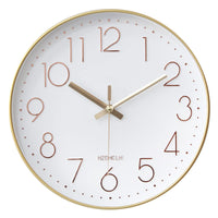 1 x RAW Customer Returns HZDHCLH 30cm silent radio controlled wall clock, digital large, for living room, kitchen - RRP €33.26