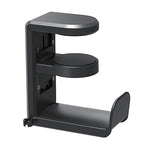 1 x Brand New Headphone stand, headset holder, gaming headset holder, universal headset holder, gaming headset cable holder, with 360 rotation and a cable clamp, for tables, shelves - RRP €12.7