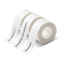 1 x RAW Customer Returns Qutie Dedicated Labels Self Adhesive - 15mm Waterproof Customize Adhesive Labels - Compatible With PRT Qutie Makeid L1 - Print Barcode, Name, Date, Price etc - RRP €19.99