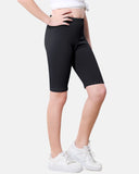 1 x RAW Customer Returns Domee Girls Cycling Shorts Short Leggings Shorts Summer Pants Cotton 3-Pack Black 140-146 Manufacturer Size 140  - RRP €19.99