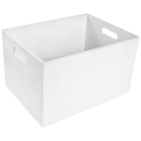 1 x RAW Customer Returns Creative Deco XXL Large White Wooden Box Fruit Box Basket 40x30x24cm -1cm with handles without lid Wooden box wooden box crate Easter decoration Easter gift for documents toys tools - RRP €38.24