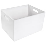 1 x RAW Customer Returns Creative Deco XXL Large White Wooden Box Fruit Box Basket 40x30x24cm -1cm with handles without lid Wooden box wooden box crate Easter decoration Easter gift for documents toys tools - RRP €38.24