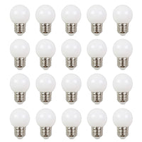 1 x RAW Customer Returns ZFQ 2W E27 G45 LED lamp bulb, E27 LED light bulb, 200 lumens, cold white, waterproof fairy lights for indoor and outdoor holiday party decoration, AC 220-240V, 20 pieces - RRP €21.47