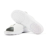 1 x RAW Customer Returns JOMIX Women s Summer Slippers Orthopedic Mules Lightweight Wedge Heel Sandals Comfortable Bathing Shoes Flip Flops Indoor Outdoor 01 White, 41 EU  - RRP €24.48