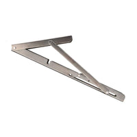 1 x Brand New NUZAMAS Set of 2 14 35.6 cm Folding Shelf Brackets Made of 304 Stainless Steel for BUILDING Collapsible Shelves, Tables, Benches, for Small Spaces, Houses, Apartments, Laundries - RRP €30.0