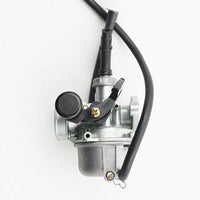 1 x RAW Customer Returns GOOFIT 19 PZ19 Carburetor with Fuel Filter Replacement for 2 Stroke 50cc 70cc 90cc 110cc Mini Quad Pit Bike Go Kart Engine Moped and Scooter Silver - RRP €24.27