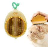 38 x Brand New OneWipe Pet Hair Brush Avocado Lemon Pet Dog Brush Cat Brush, Pet Brushes, Hair Remover Pet Brush Long Hair Short Hair, Clean Pet Hair Brush with One Button Lemon  - RRP €592.8