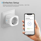 1 x RAW Customer Returns Smart Wifi Socket Smart Plug, Aoycocr 16A Wireless Socket, Compatible with Google Home Amazon Alexa, Remote Control Function, for iOS Android App 4pack  - RRP €32.58