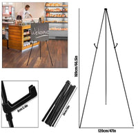 2 x RAW Customer Returns Adjustable Painting Easel 169cm Tripod Metal Easel Folding Easel with Carrying Bag for Weddings, Paintings, Displays - RRP €37.98