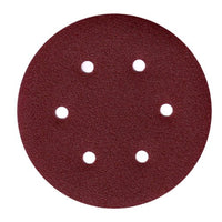 1 x RAW Customer Returns 50x sandpaper 150 mm 6 hole grain 40-180 sanding sheet for eccentric sander 50x grain 120  - RRP €19.1