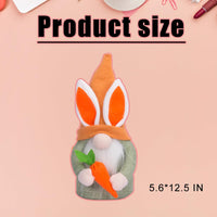 34 x Brand New Dlishka Easter decoration gnome plush, Easter gnome with garden gnome design, unique Easter decoration, Easter gift for children, spring decoration and lucky charm Easter decorations. Orange  - RRP €205.36