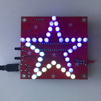 4 x Brand New RGB LED flashing light kit, five-pointed star LED soldering kit with music for soldering kits for practicing learning electronics - RRP €72.4