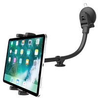 1 x RAW Customer Returns Cuxwill tablet holder car for 4-13 inch iPad mobile phone, 13 inch flexible windscreen dashboard suction cup tablet holders, car front gooseneck holder for iPad Pro Air Mini other tablet - RRP €37.99