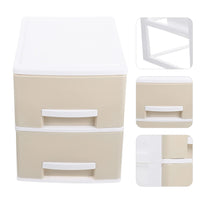 1 x Brand New Zerodeko drawer box mini chest of drawers cabinet 2 drawers storage space drawer tower drawer container storage container storage cabinet for bedroom living room make-up organizer - RRP €30.69