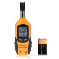 1 x RAW Customer Returns Mengshen Temperature and Humidity Meter - with Dew Point and Wet Bulb Temperature - Battery Included, M86 - RRP €27.49