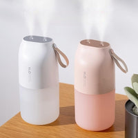 1 x RAW Customer Returns Essential oil humidifier, essential oil diffuser, home aroma mucus and cough humidifier, aroma diffuser, baby humidifier, car air freshener, WIRELESS, PORTABLE Pink  - RRP €28.87