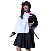 1 x RAW Customer Returns CR ROLECOS Tsuyuri Kanao Cosplay Costume Kanao Tsuyuri with Jacket Tsuyuri Kanao Complete Set Halloween Adult 3XL - RRP €62.51