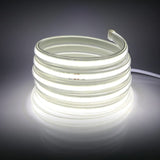 1 x RAW Customer Returns Wisada COB LED Strip 15m, 220V 360 LEDs m FCOB LED Tape CRI 90, Waterproof High Density Flexible Super Bright Cold White COB LED Light Strip with Switch Plug for Bedroom, Cabinet Lighting - RRP €71.59