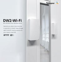 1 x RAW Customer Returns SONOFF DW2 WiFi Wireless Door Window Sensor, APP Alarm to Automate Your Home Wireless Alarm Security System, No Gateway Required - RRP €15.25