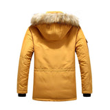 1 x RAW Customer Returns MEYOCEYO Winter Parka Men s Winter Jacket Lined Parka Jacket Warm Winter Coat Outdoor Parka with Hood Jacket Yellow S - RRP €79.15