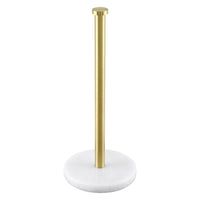 1 x RAW Customer Returns KES Kitchen Roll Holder Gold, Kitchen Roll Holder Marble Standing Worktop Kitchen Roll Holder Stainless Steel SUS304 Roll Holder Kitchen, KPH100S14B-BZ - RRP €27.99