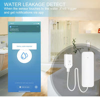 1 x RAW Customer Returns WANGCL Water Alarm Sensor, WiFi Water Leak Detector, Remote Monitoring Leaker for Water Heater, Basement, Sewage Pump, TUYA Smart Life APP Notification - RRP €16.38