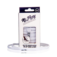 1 x RAW Customer Returns Mc Flexy Shoelaces for Men 100, White  - RRP €58.8