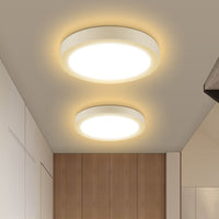 1 x RAW Customer Returns Aigostar LED ceiling light, 12W Equivalent to 108W, high brightness, IP20 1300LM, Ceiling Lamp for Bathroom Kitchen Corridor and Balcony, Straight ceiling light 3000K Warm White Light, 17.4cm, 2pcs - RRP €18.68