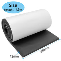 1 x RAW Customer Returns Neoprene Foam Plate 1.5M Self-Adhesive Foam Rubber Roll Multifunction DIY Noise Insulation Anti-Slip Insulation Shock Absorption Pads White, - RRP €21.6